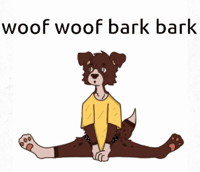 Dog Saying Woof Woof Bark Bark GIF