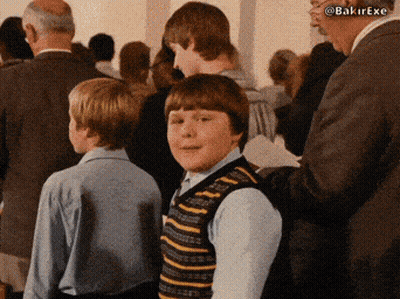 Dog Sitting On Chair Next To Table With Green Container GIF