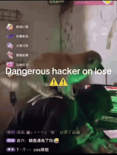 Dog Sitting On Person Dangerous Hacker GIF