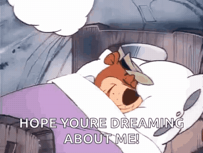 Dog Sleeping In Bed Hope You're Dreaming About Me GIF