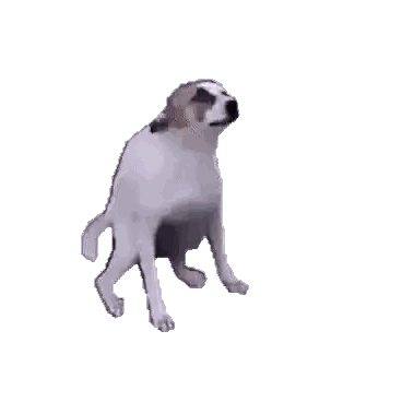 Dog Standing On Hind Legs Sticker