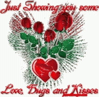 Dog Surrounded By Valentine Decorations Saying I Love You GIF