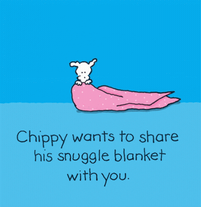 Dog Under Pink Blanket Chippy Share Snuggle Blanket GIF