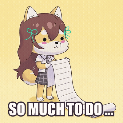 Dog Wearing Hat Chewing Toilet Paper GIF