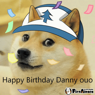 Dog Wearing Hat Happy Birthday Danny OuO GIF