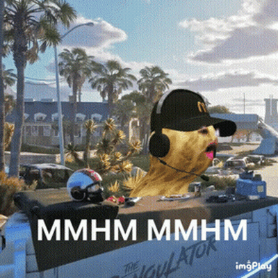 Dog Wearing Headphones And McDonald's Hat GIF