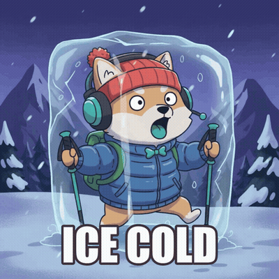 Dog Wearing Headphones Holding Hiking Poles GIF