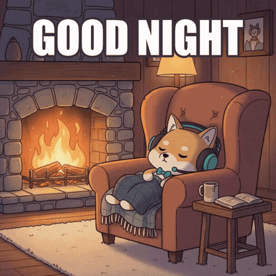 Dog Wearing Headphones Sleeping GIF