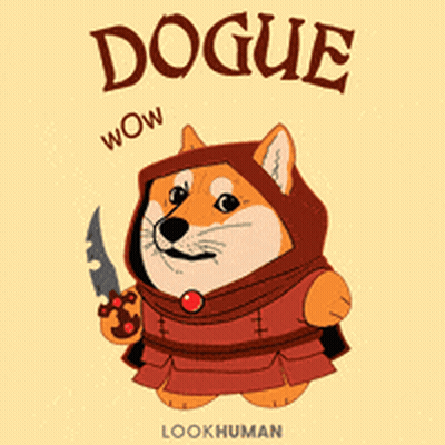 Dog Wearing Hood Holding Knife GIF