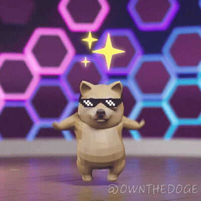 Dog Wearing Sunglasses Dancing Ownthedoge GIF