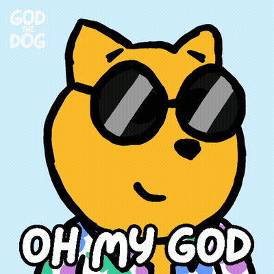 Dog Wearing Sunglasses Saying Oh My God GIF