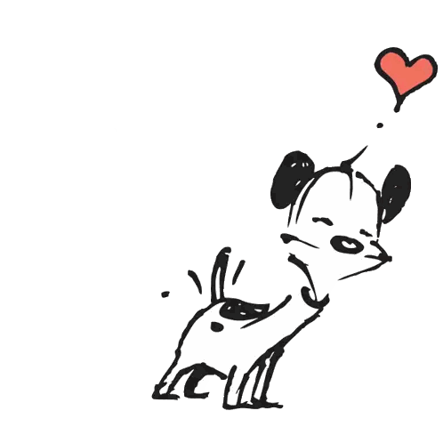 Dog With Fwip Fwip Fwip Sticker