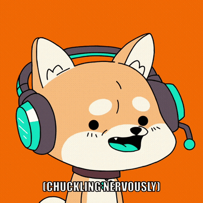 Dog With Headphones And Microphone I Chucking Nervously GIF