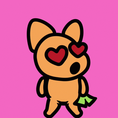 Dog With Heart Eyes GIF