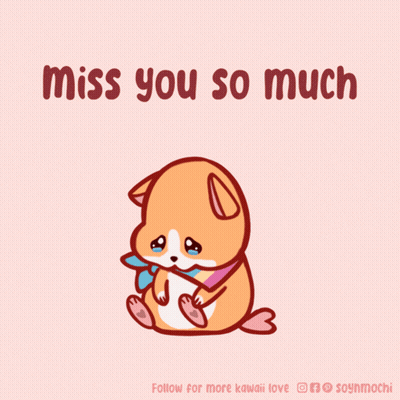 Dog With Miss You So Much GIF