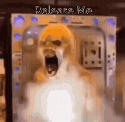 Dog With Open Mouth Saying Release Me GIF