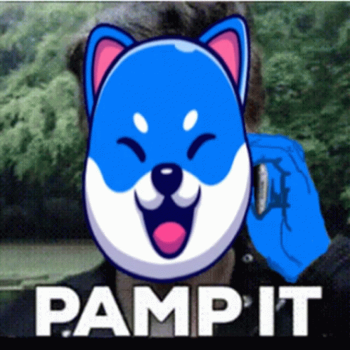 Dog With Pamp It Written In White GIF