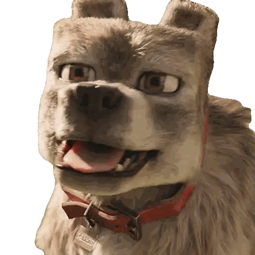 Dog With Red Collar And Peanuts Tag Sticker