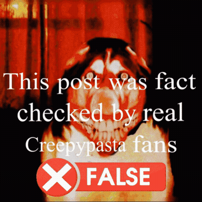 Dog With This Post Was Fact Checked By Real Creepypasta Fans GIF