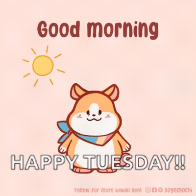 Dog Yawning Good Morning Happy Tuesday GIF
