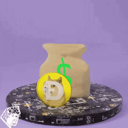 Doge Coin Burst GIF