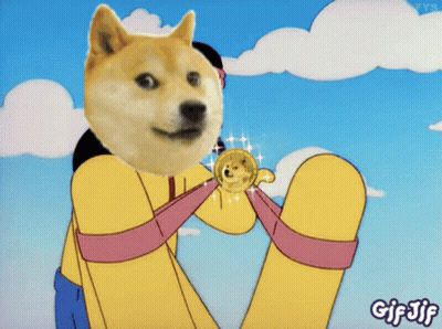 Doge Coin Saying Wow GIF