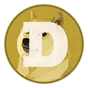 Doge Coin With D Letter Sticker