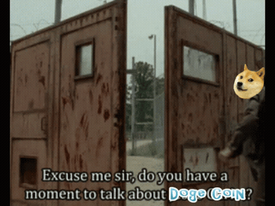 Doge Coin With Excuse Me Sir GIF