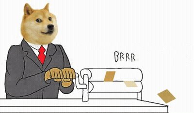 Doge In Suit And Tie At Desk GIF