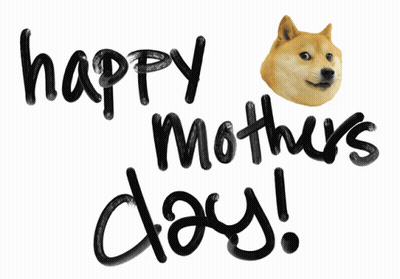 Doge Laying Next To To The Moon Sign GIF