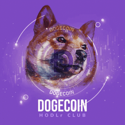 Dogecoin HODL Club Poster GIF