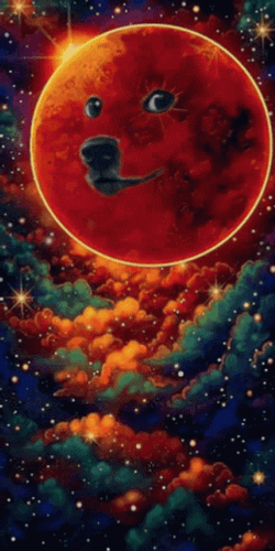 Doggie Face Planet Mars GIF