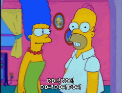 Doh Homer Simpsons Badge Compilation GIF