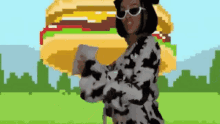 Doja Cat Mooo Video Bouncing Burger Background GIF