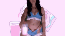 Doja Cat Two Piece Cow's Milk Background GIF