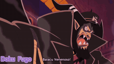 Doku Fugo Holding Purple Bubble GIF