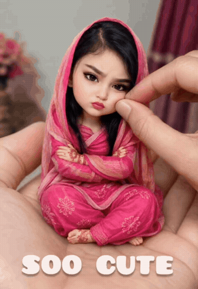 Doll Being Held Saying Soo Cute GIF