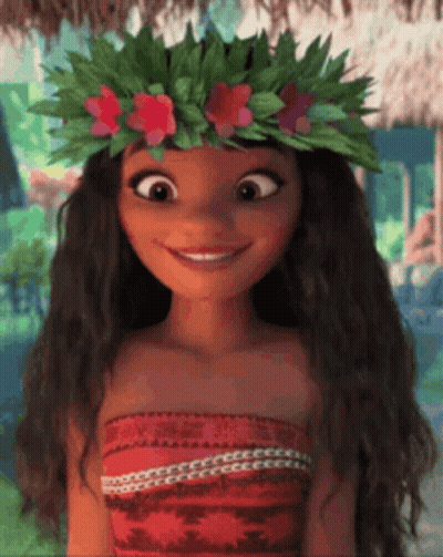 Doll In Flower Crown Smiling GIF