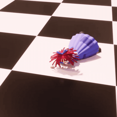 Doll Laying On Checkered Floor Saying I Am In So Much Pain GIF