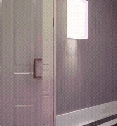 Doll Peeking Out Door Hey What Are You Up To GIF