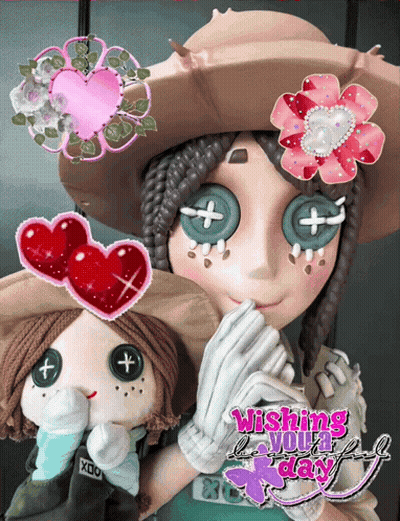 Doll Wishing You A Beautiful Day GIF