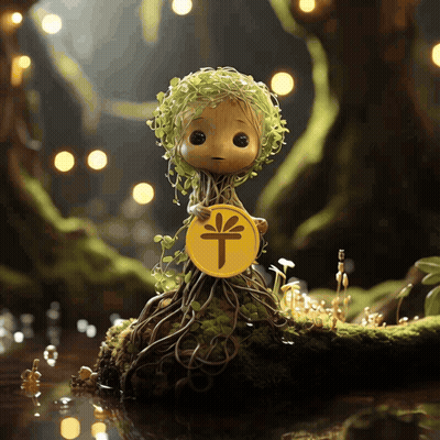 Doll With Roots And Chinese Symbol GIF