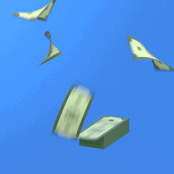 Dollar Bills Are Flying GIF