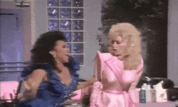 Dolly Parton And Jackee Harry Shimmy Moves GIF
