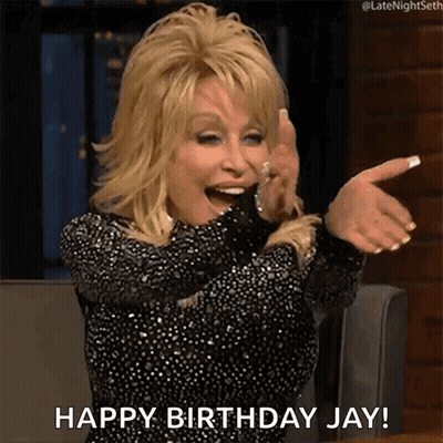 Dolly Parton Is Giving A Thumbs Up And Saying Happy Birthday Jay ! GIF