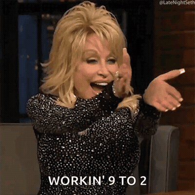 Dolly Parton Laughing Pointing Workin 9 To 2 GIF
