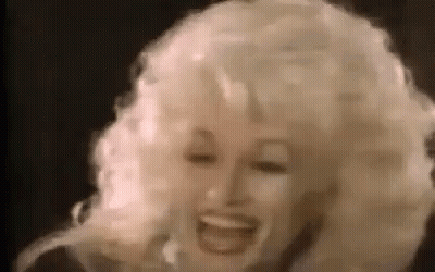 Dolly Parton Wig Smiling Close Up GIF