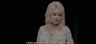 Dolly Parton With Cartoon Characters Saying Have A Wonderful Wednesday Darling GIF