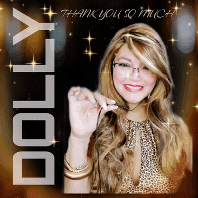 Dolly Thank You Much Woman In Leopard Print Dress GIF