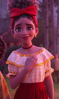 Dolores Encanto Relieved Facial Expression GIF